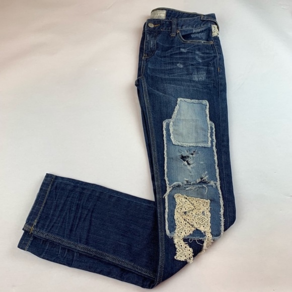 Free People Haynes Patchwork Jeans Straight leg - Picture 2 of 6